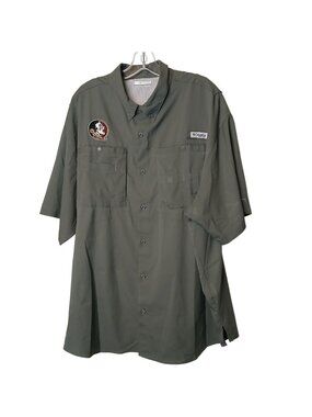 Columbia PFG XXL Mens Fishing Shirt Embroidered Florida State Seminoles Logo #I7